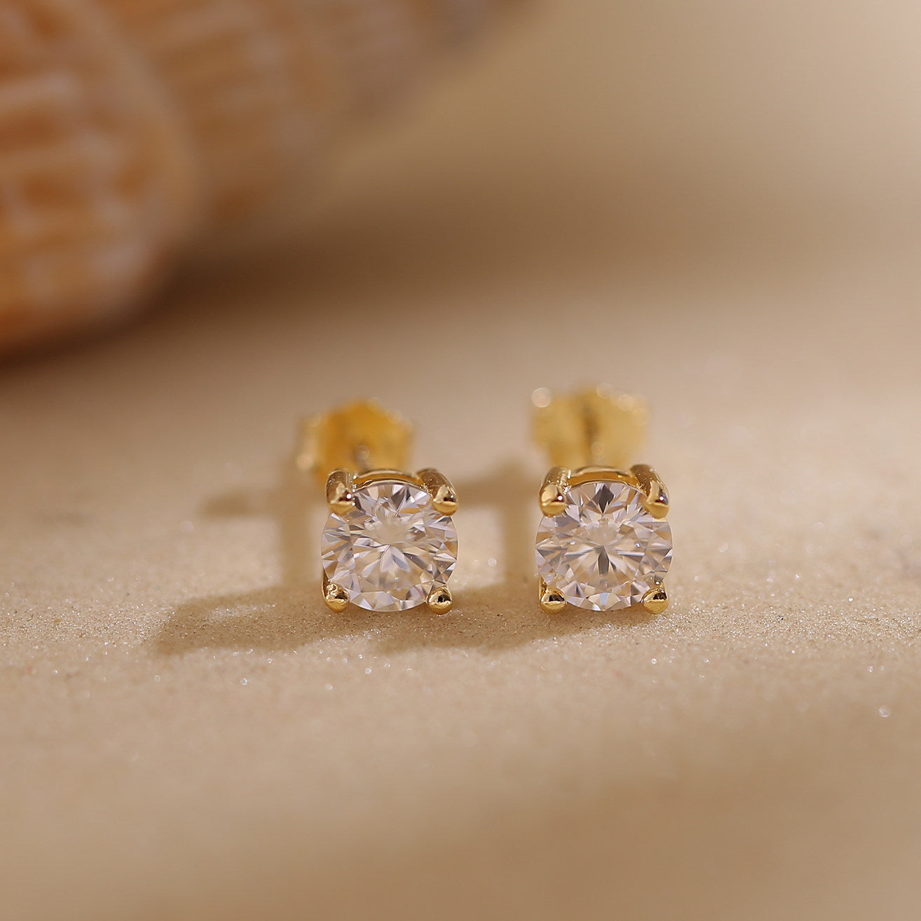 Morganite earrings