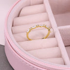 Geometry Horse Eye Crystals Gold Rings for Women Fish Design Rings Jewelry 925 Sterling Silver Finger Ring Ins Wedding Ring