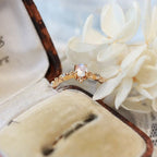 Blue Moonstone Gold Plated Ring