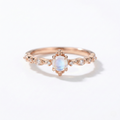 Blue Moonstone Gold Plated Ring