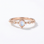 Blue Moonstone Gold Plated Ring