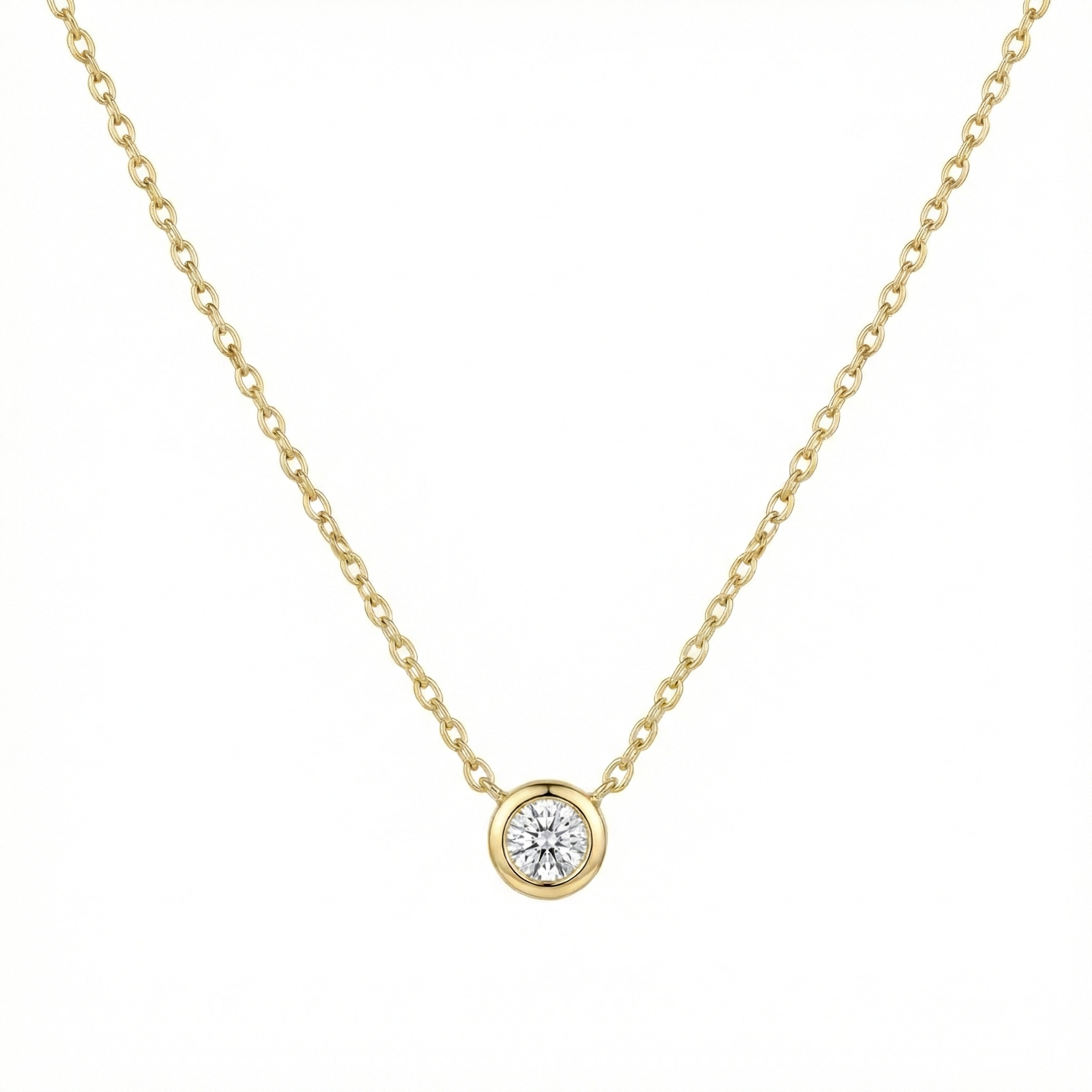 Zircon Solitaire Necklace