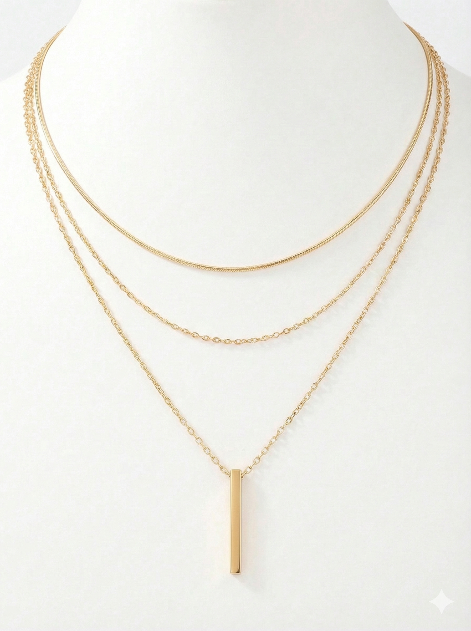 Vertical Bar Triple-Layered