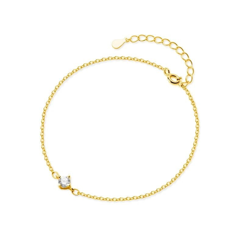 Sterling Silver Zircon Bracelet